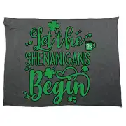 Let The Shenanigans Begin Irish St Patricks Day Ireland Microfiber Sports Towel