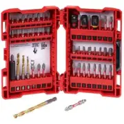 MILWAUKEE IMPACT SCREWDRIVER BIT & DRILL BIT SET - SHOCKWAVE - 50 PIECE