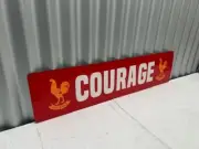 COURAGE BEER METAL SIGN 800 MM X 200 MM HEAVY DUTY - FREE POST