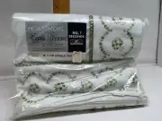 Cannon Grand Manner No 1 Seconds 81 x 108 Double Full Flat Sheet Green Embroider