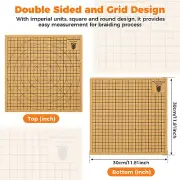Macrame Board with Grids Double Sided Macrame Project Board with 30 T-pins （