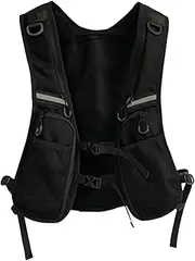 wqibq Running Bags for Men, Chest Backpack for Men, Comfortable Running Vest Bag, Outdoor Sports Chest Bag, Washable Running Vest, Running Chest Pocket, Front Chest Pocket for Men and Women, black