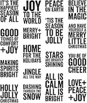 Tim Holtz Cling Stamps 7"X8.5"-Bold Tidings Mini -CMS-LG-440