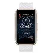 Motorola Model M40 Smart Watch - Rose Gold / White Strap