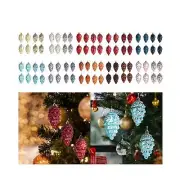 8 Pieces Pine Cone Ornaments Christmas Pendant Party Supplies Crafting Pine