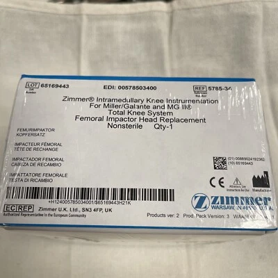 Zimmer 5785-34 Femoral Impactor Head