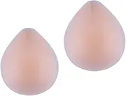 [Healeved] 2Pcs Silicone Bikini Crotch Pads for Women Private Parts Protection Adhesive Swim Pasties Comfortable and Discreet Swimwear Accessories for Beach and Pool Khaki