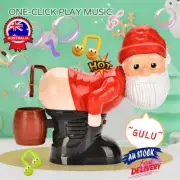 Electric Santa Claus Bubbles Machine Blowing Bubbles Music Light EntertainmenRO