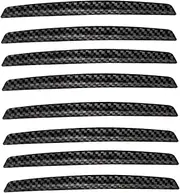 TIDTALEO 8Pcs Car Door Bumpers Durable Collision Strip Protectors for Side Doors Rearview Mirrors Scratch Guards for Damage Prevention and Vehicle