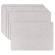 Placemats Set of 6-12 X 18 Inch, Rubber Placemats Non-Slip Dining Table Mat f...