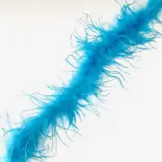Ostrich & Marabou Feather Boa - Aqua
