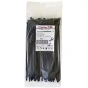 Cable Zip Ties 8 Inch Black, 100 Pcs, 50 Lbs Tensile Strength, Self-locking U...