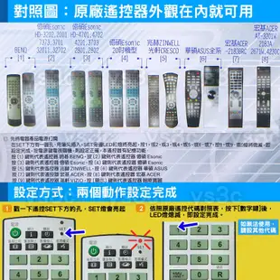 Esonic億碩 液晶電視遙控器 HD-3202 適用 ACER 宏碁 ASUS 華碩 液晶電視遙控器