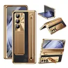 Hard PC Case For Samsung Z Fold 6 5 4 Stylus+Pen Holder Stand Screen Protector