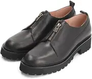 [LANVIN en Bleu] Lanvin on Blue Women's Fashion Boots Platform Center Zip Up Shoes, Black, 22.5 cm E
