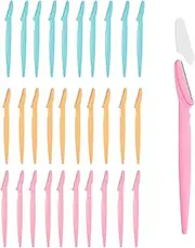 30pcs Eyebrow and Face Razor for Women and Men - Multipurpose Hair Trimmer and Shaver with Protective Cover - Exfoliating Face Hair Removers - Easy to Use
