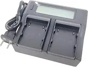 Quick LCD-Display Dual Mains Battery Charger for Canon BP-A30 BP-A60 BP-A90 BPA90 CG-A10 CG-A20 EOS C200 C200B C300 Mark2 C500 C70 C700 XF605 XF705 CA-CP200L Camera