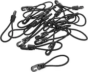 UPKOCH Outdoor Bungee Cords Carabiner Hooks 20pcs Luggage Straps for Transport Secure Loading