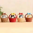 Mini Cat Pet Statue Garden Ornament Miniature Figurine Resin Fairy Dollhouse &GU