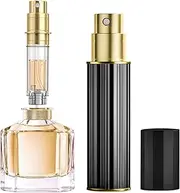 JOOMOKO Perfume Atomiser Refillable, 5 ml Perfume Bottle, Empty Perfume Atomiser for Travel, Empty Perfume Atomiser Spray Bottle for Travel on the Go (Black)
