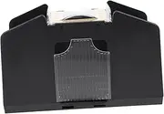 WOONEKY 4 Deck Poker Set Electric Card Automatic Card Poker Mixing Machine Portable Battery Operated