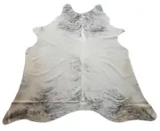 Brindle Cowhide Rug Extra Large Brazilian Hair On Hide Natural 7.3ft x 6.3ft