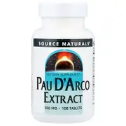 Source Naturals, Pau D'Arco Extract, 100 Tablets
