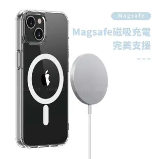 Magsafe 磁吸保護殼 iPhone 15/14/13/12 Pro Max 雙料 四角防摔殼 手機殻 透明保護殼