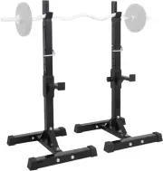 Adjustable Squat Rack Stand, Barbell Rack for Bench Press, Weight Lifting Rack f
