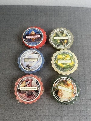 Yankee Candle Wax Potpourri Lot of 6 Tarts Melts Home Bayberry Honeysuckle Mixed