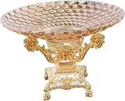 Fruit Basket Plate Dining Room Storage Dessert Cupcake Cookies Pedestal Bowl