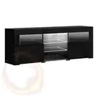 Artiss TV Cabinet Entertainment Unit Stand RGB LED Gloss Furniture 160cm Black