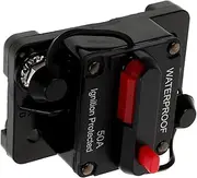 LALADEFIEE Car Insurance Holder Switch Trolling Boat Circuit Breaker Fuse Block Car Audio Resettable Circuit Breaker Circuit Breaker for Vehicles Cicurit Protect Black Plastic