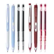 2Pieces Gel Inks Pen with 2 Refills Retractable Roller Gel Pen for Journaling