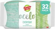 Scotch-Brite ocelo Non-Scratch Scrub Sponges, Assorted Designs, 32 Sponges