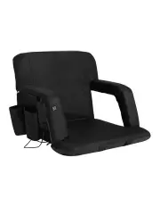[Artiss] Floor Lounge Sofa Bed With Armrest Heated Cushion in Black