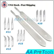 10 PCS SCALPEL KNIFE HANDLE #3 GERMAN STAINLESS STEEL