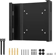 Mount for Lenovo ThinkCentre Tiny Mini PC Wall VESA and Under Desk Mount for Lenovo ThinkCentre M60q M70q M75q M80q M90q Tiny Desktops Mini PC Wall Mount Bracket for Lenovo with Screws and Straps