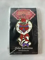 Hazbin Hotel Original Chibi Valentino Gold Enamel Pin DISCONTINUED