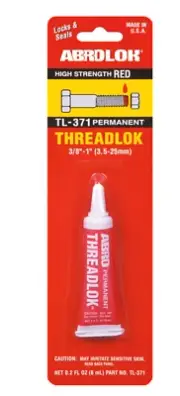 Glue Abro Tight Bolt Threadlock High Strength Red Performance Automotive 6g