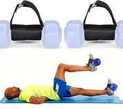 TOBWOLF 2PCS Tibialis Trainer, Adjustable Weights Dumbbell Ankle Straps, Ankle Weights Lifting Foot Weights Ankle Band for Leg Curl Kickbacks Leg Extensions Booty Workouts Lower Body Strength Training