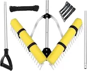 Lake Rake for Muck | Beach Rake for Sand,Floating Algae Cleaning Tool for Baseball Fields Courtyards, Pond Weeding Supplies