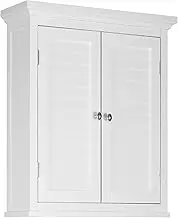 Teamson Home Glancy 20" x 24" 2-Door Removable Wall Cabinet with Adjustable Shelf, White