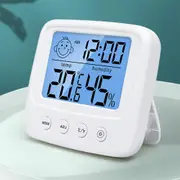 Indoor Thermometers Digital Room Hygrometer and Humidity Meter with Clock Humidity Temperature for Home Office Dorm