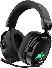 Alone ALGA-GMWHS7BK 7.1 CH Wireless Gaming Headset, Black, 7.9 x 4.3 x 9.1 inches (20 x 11 x 23 cm), E-Sports, Noise Cancelling, Mic Mute Function, 290g Weighing Design, Stereo Sound