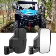 2PCS UTV Rear View Side Mirrors 1.75" & 2" For Yamaha Wolverine 350 450 R-Spec