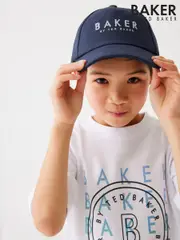 Baker by Ted Baker Boys Navy Twill Baseball Cap (968413) | $37
