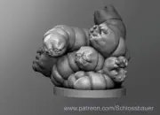 Hive Larva Swarm Creature Monster Manual 28mm Scale DND D&D Miniature SB