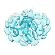Fire Glass Beads, Round Glass Marbles Gravel Pebbles Vase Fillers Sky Blue