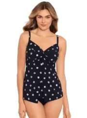 Miraclesuit Women's Swimwear Pizzelles Love Knot Tummy Control Underwire Bra